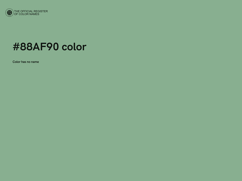 #88AF90 color image