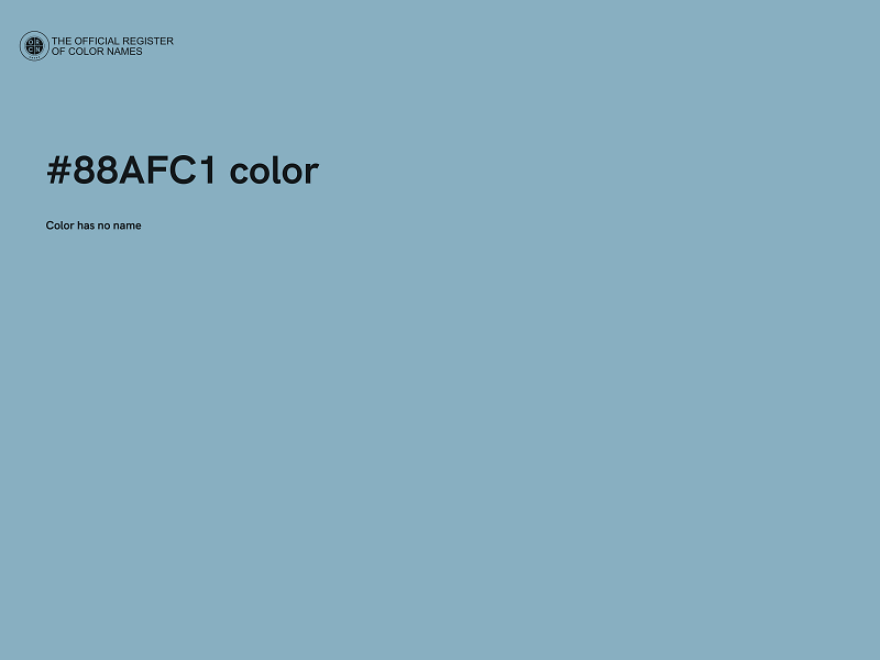 #88AFC1 color image