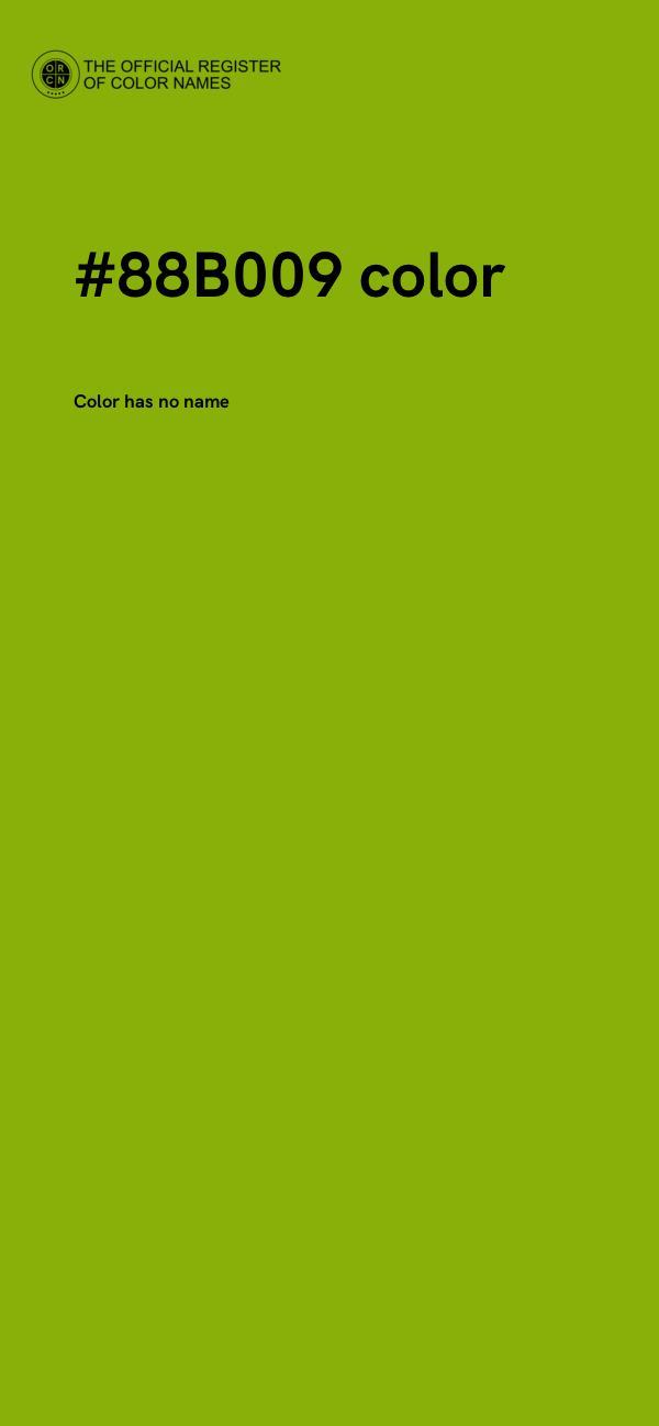 #88B009 color image