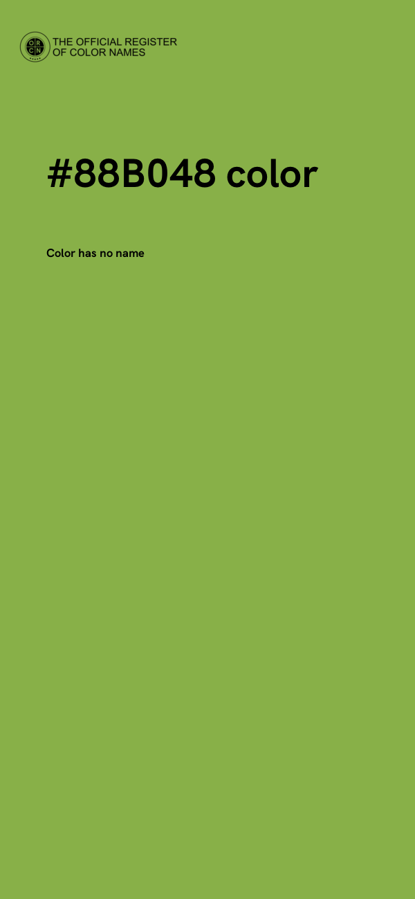 #88B048 color image