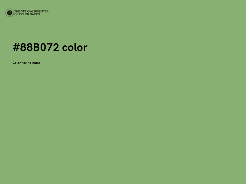 #88B072 color image
