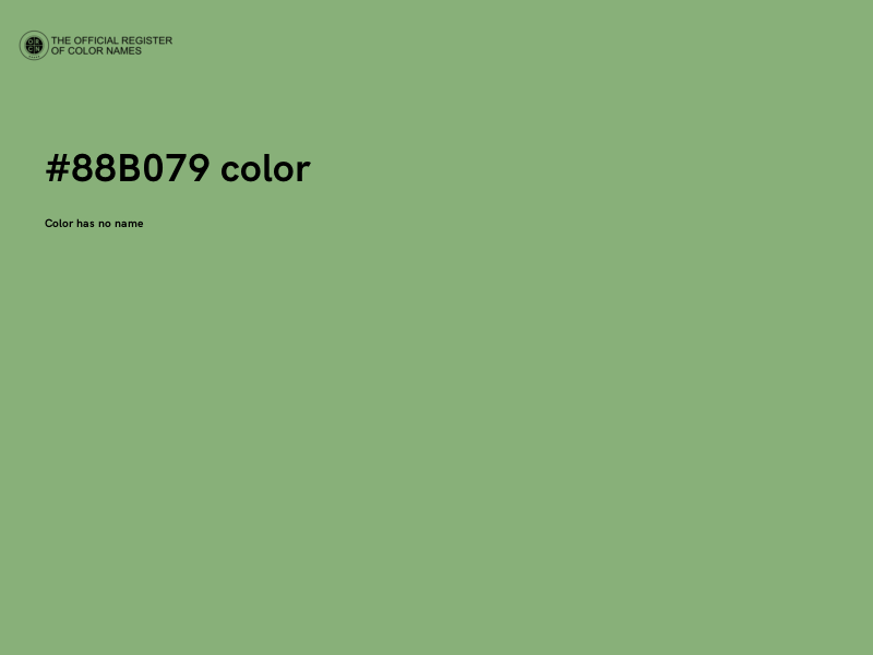 #88B079 color image