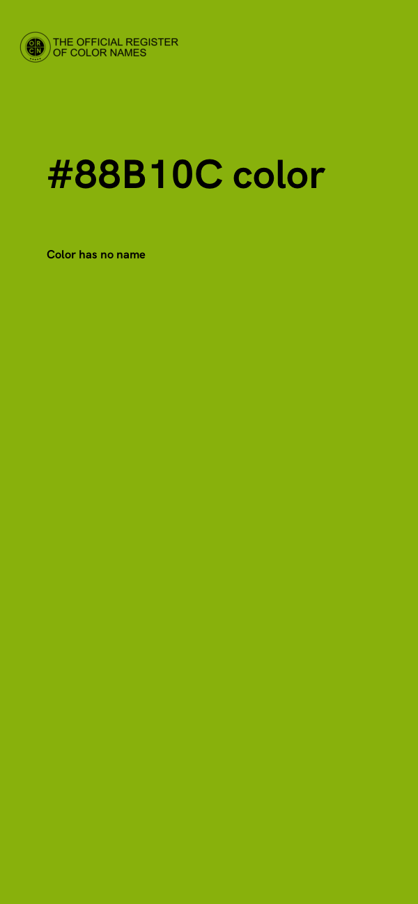 #88B10C color image