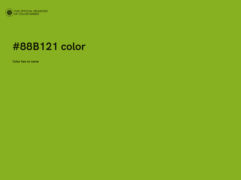 #88B121 color image