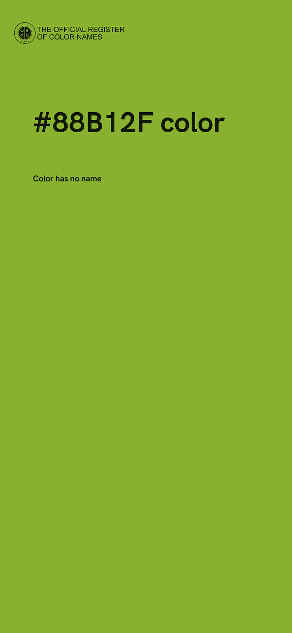 #88B12F color image