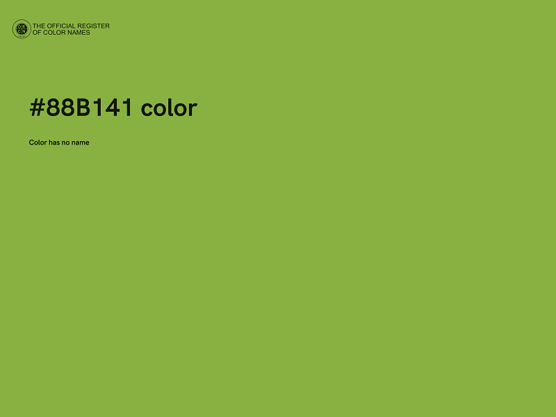 #88B141 color image