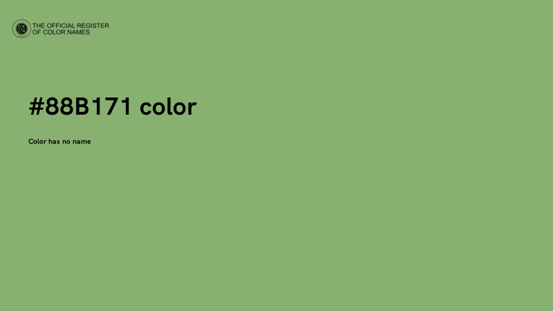 #88B171 color image