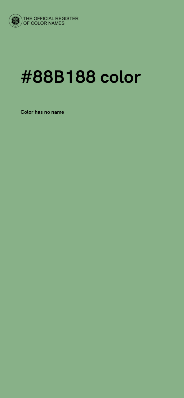 #88B188 color image