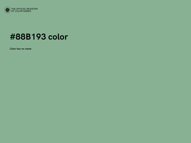 #88B193 color image