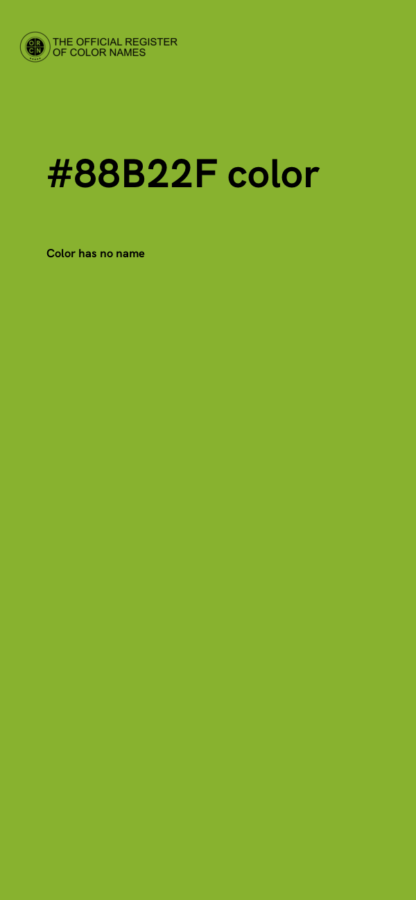 #88B22F color image