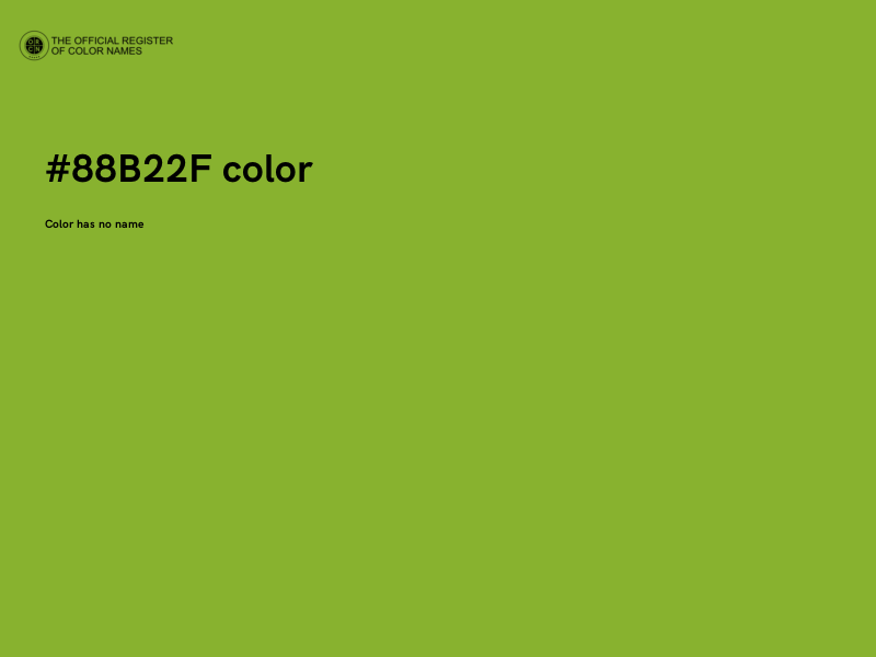 #88B22F color image