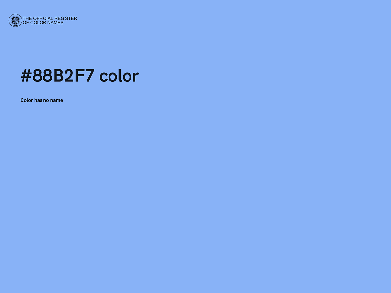 #88B2F7 color image