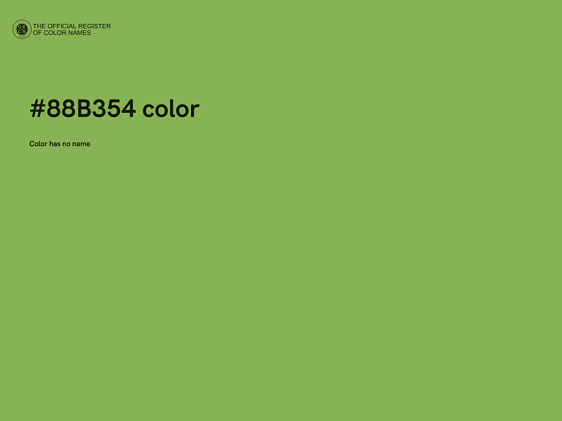 #88B354 color image