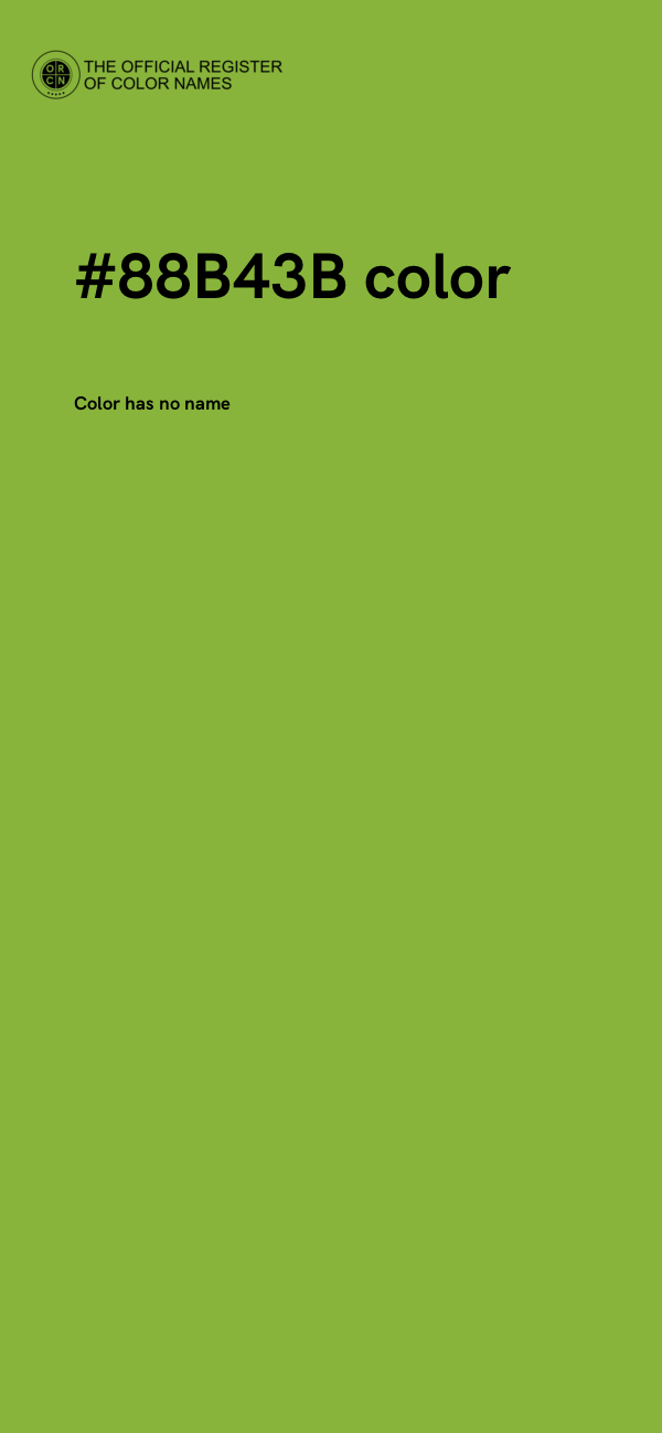 #88B43B color image