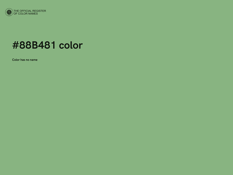 #88B481 color image