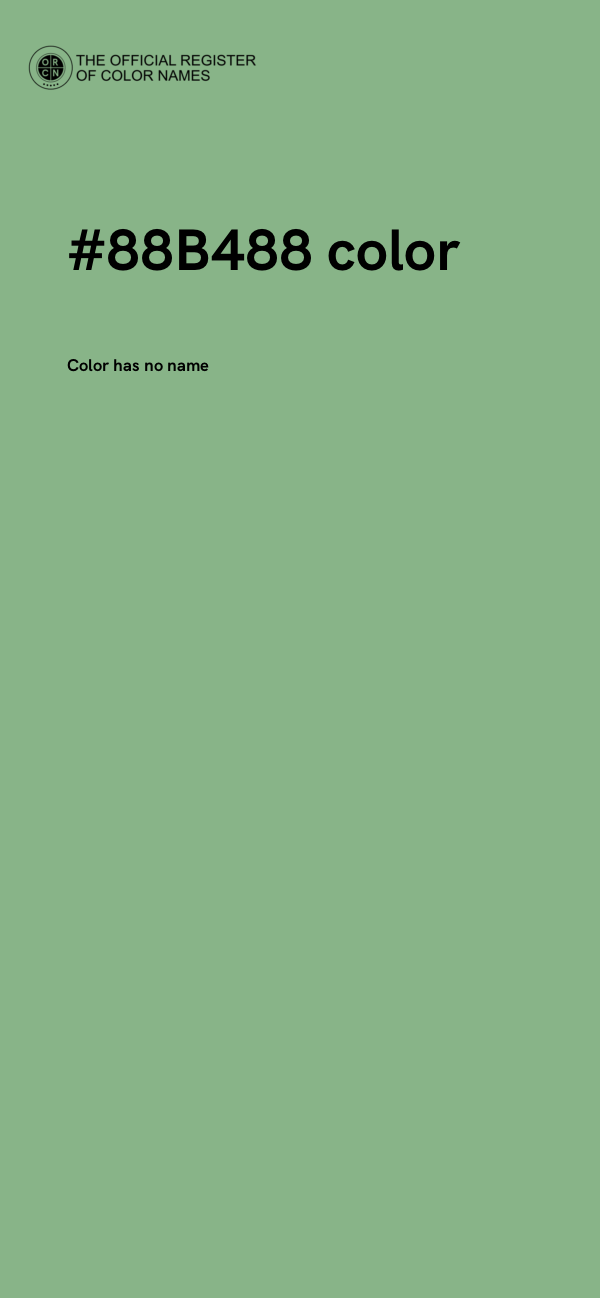 #88B488 color image