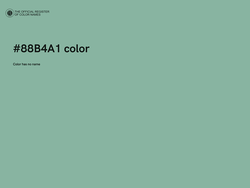 #88B4A1 color image