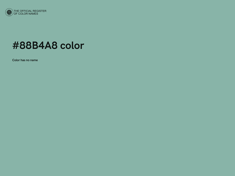 #88B4A8 color image