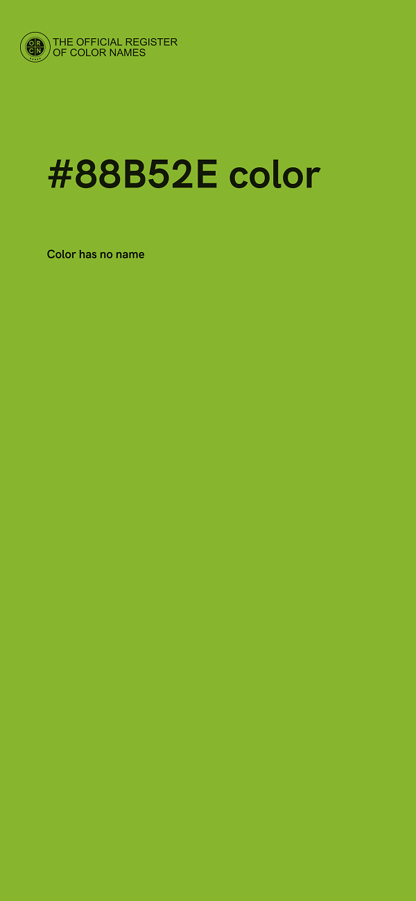 #88B52E color image