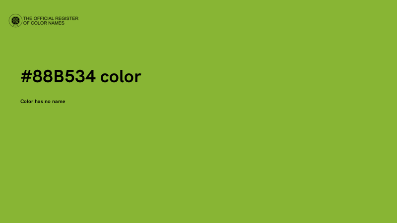 #88B534 color image