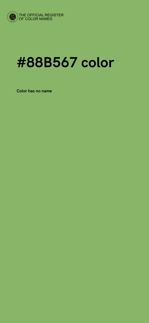 #88B567 color image