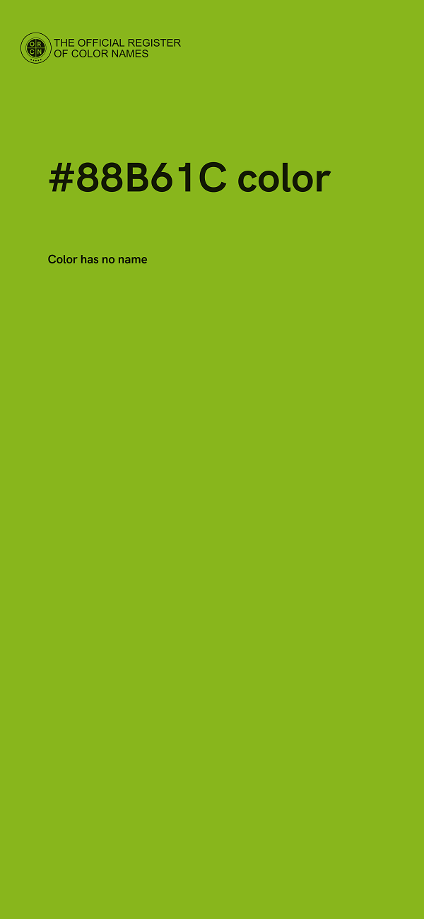#88B61C color image