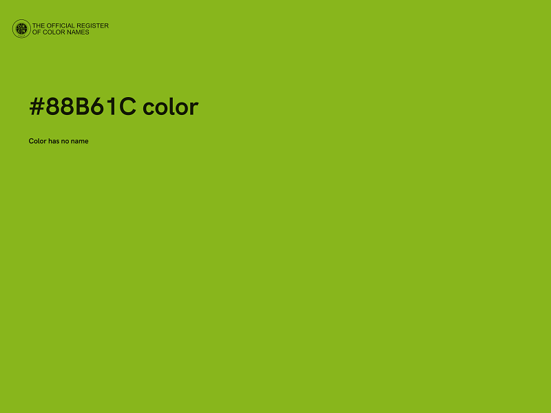 #88B61C color image