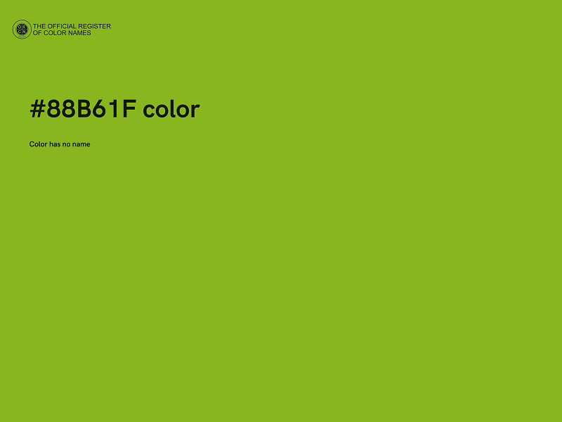 #88B61F color image