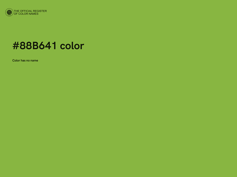 #88B641 color image