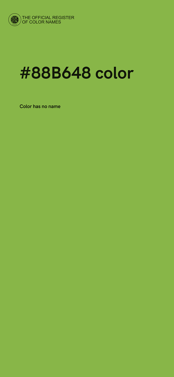 #88B648 color image