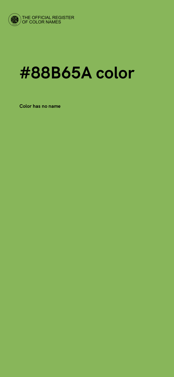#88B65A color image