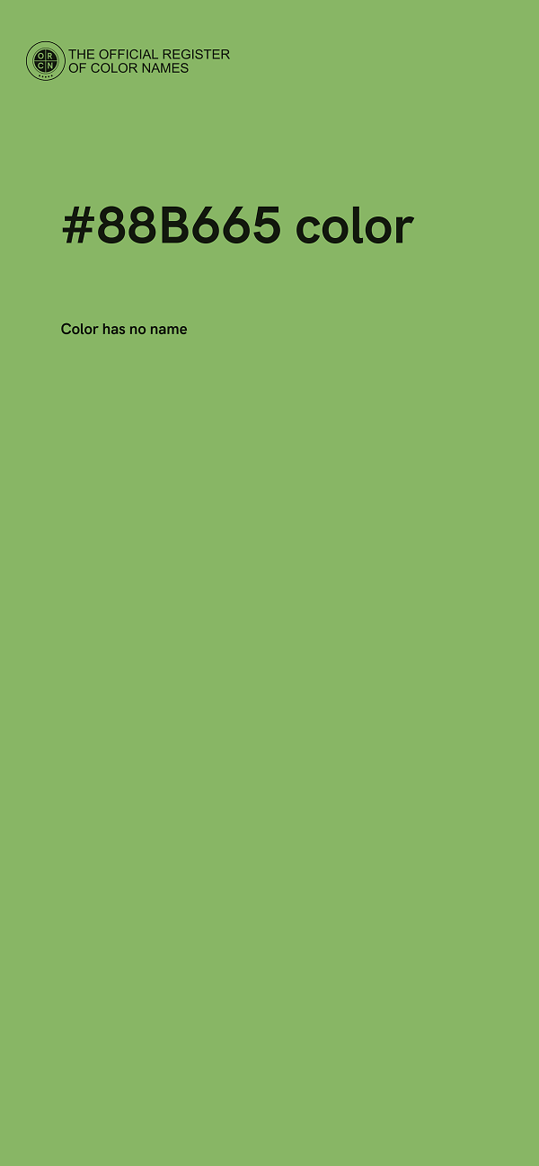 #88B665 color image