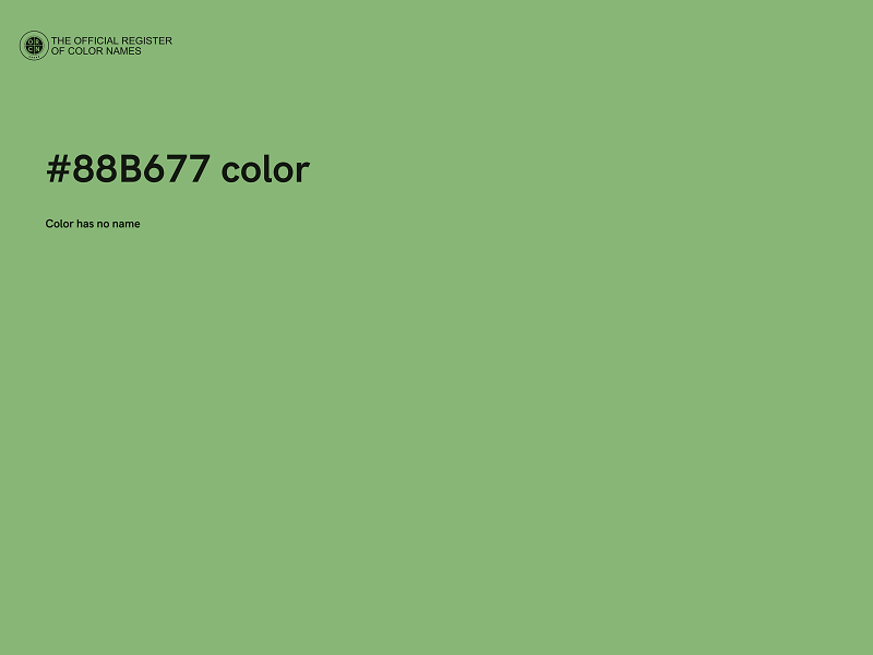 #88B677 color image