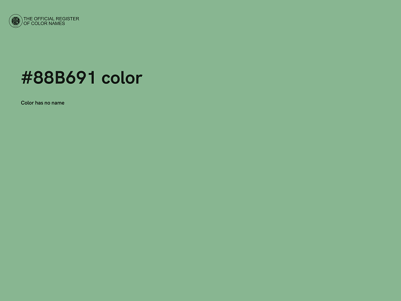 #88B691 color image