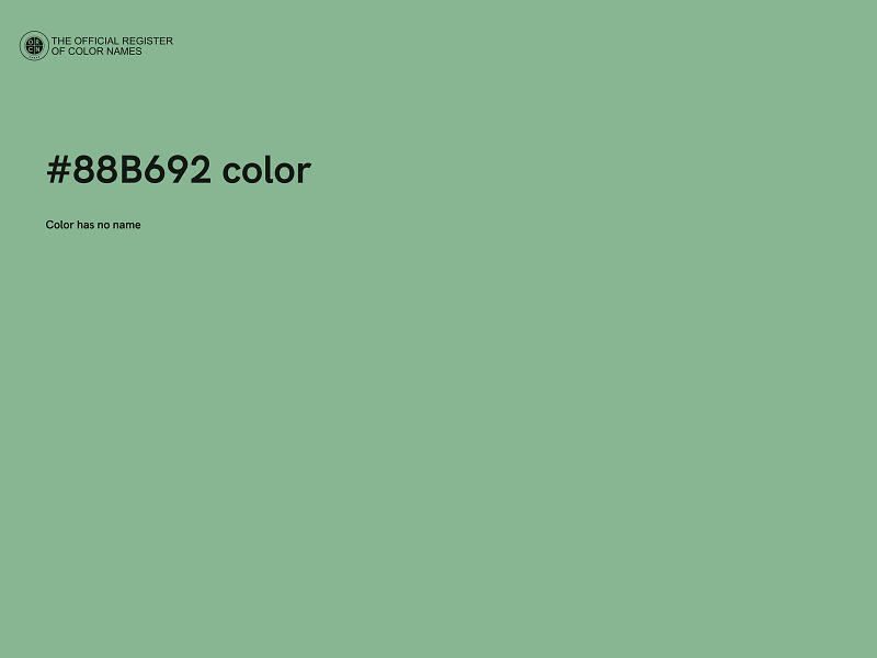 #88B692 color image