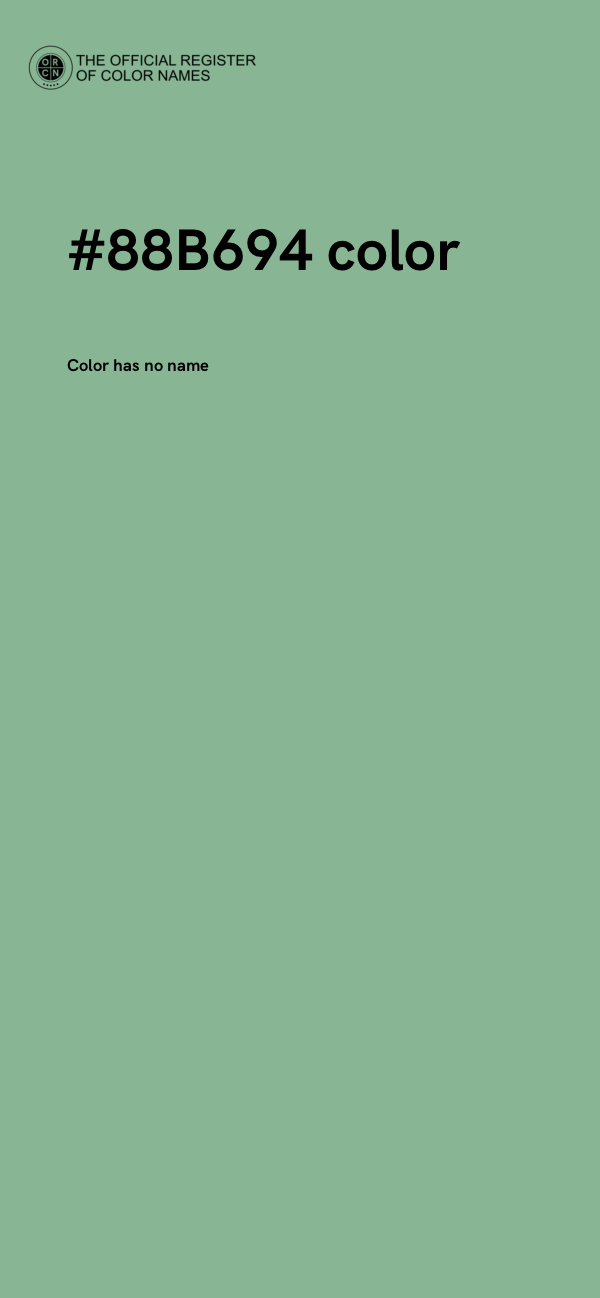 #88B694 color image