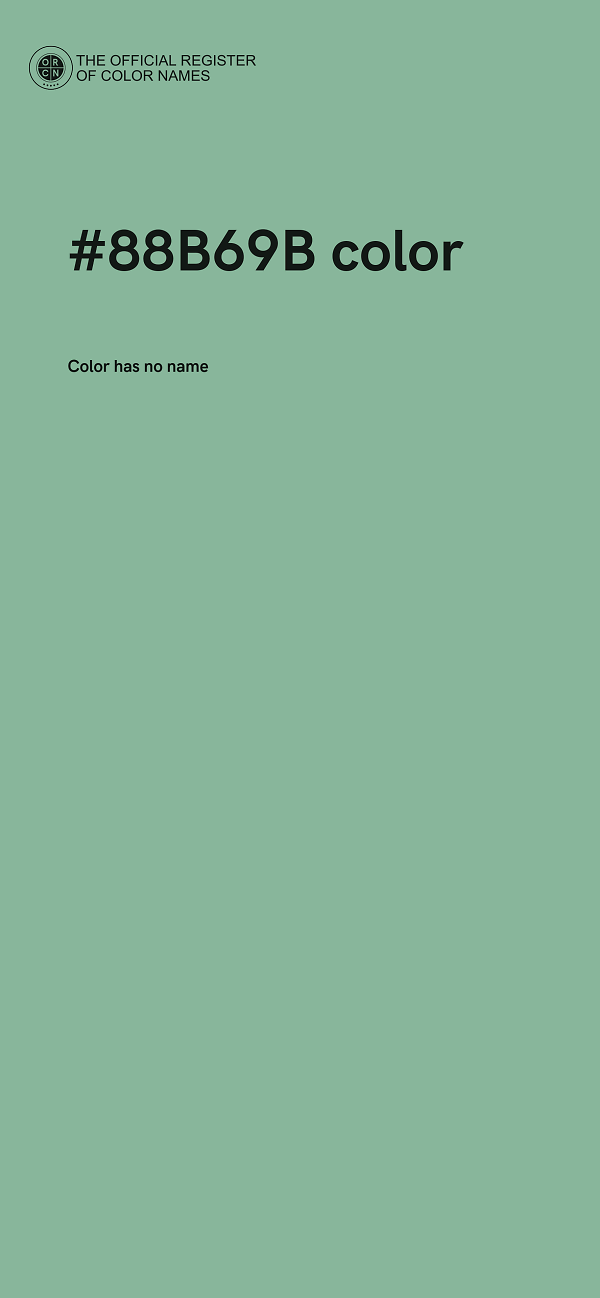 #88B69B color image