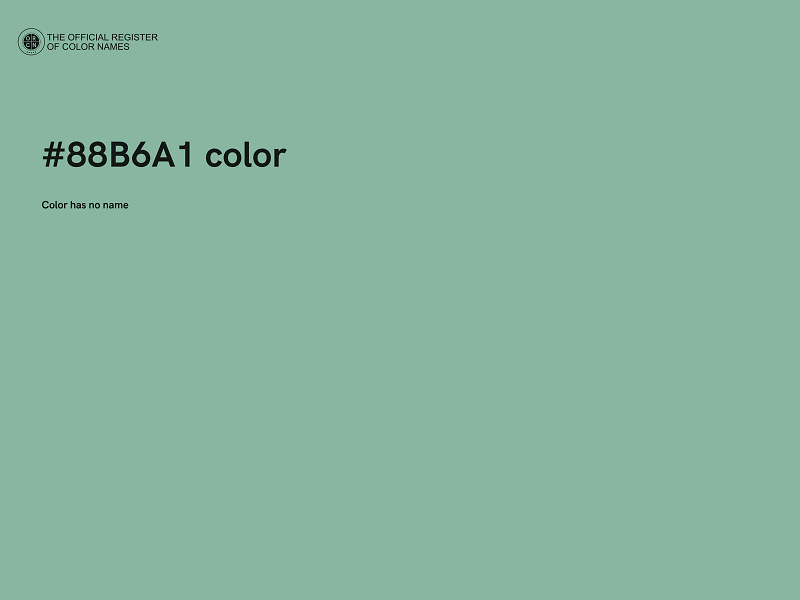 #88B6A1 color image