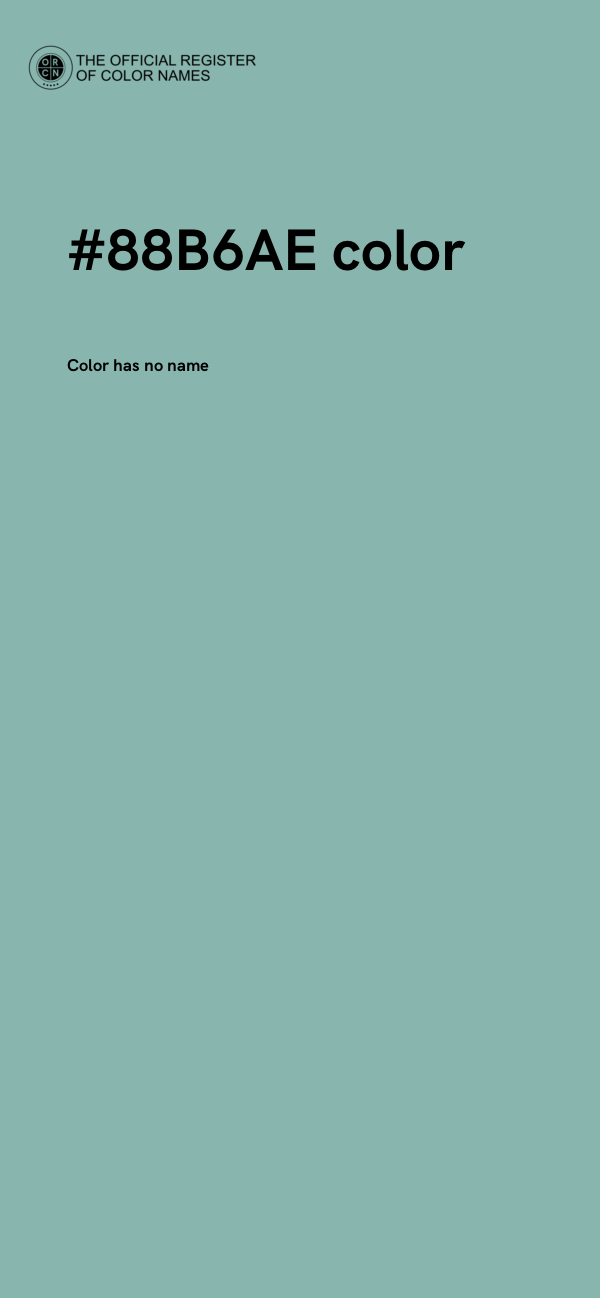 #88B6AE color image