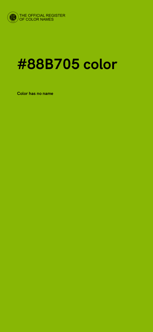 #88B705 color image