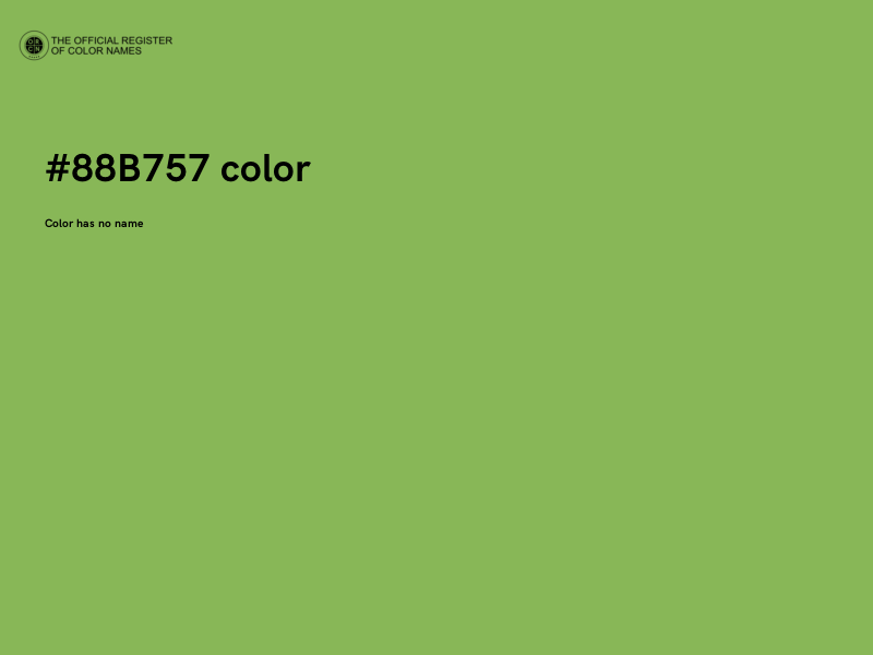 #88B757 color image