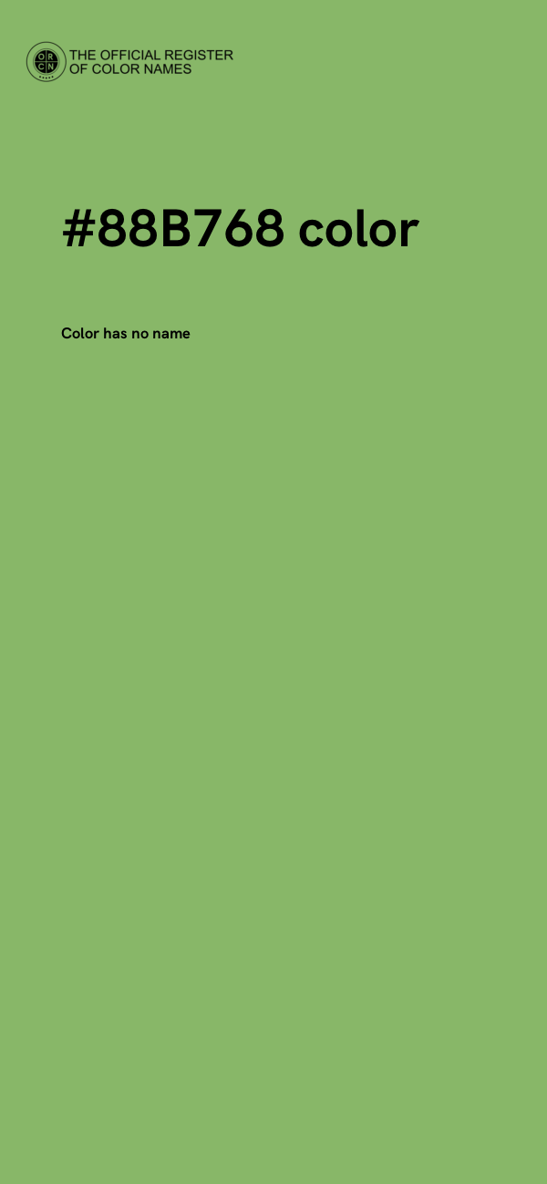 #88B768 color image