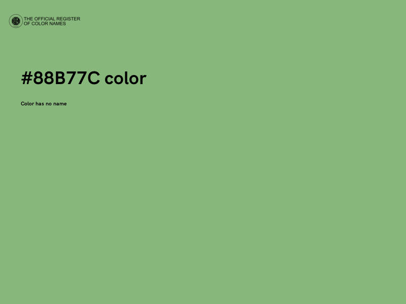 #88B77C color image