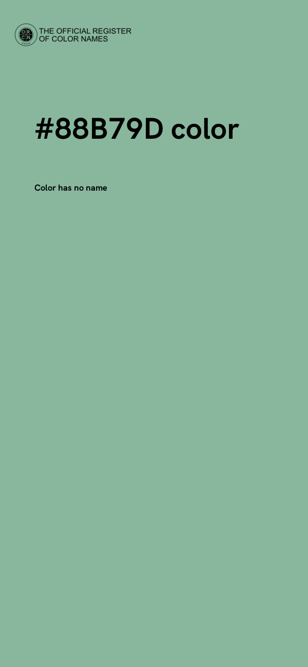 #88B79D color image