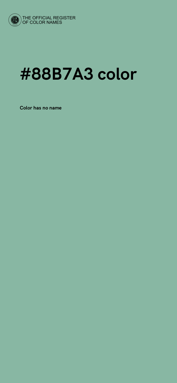 #88B7A3 color image