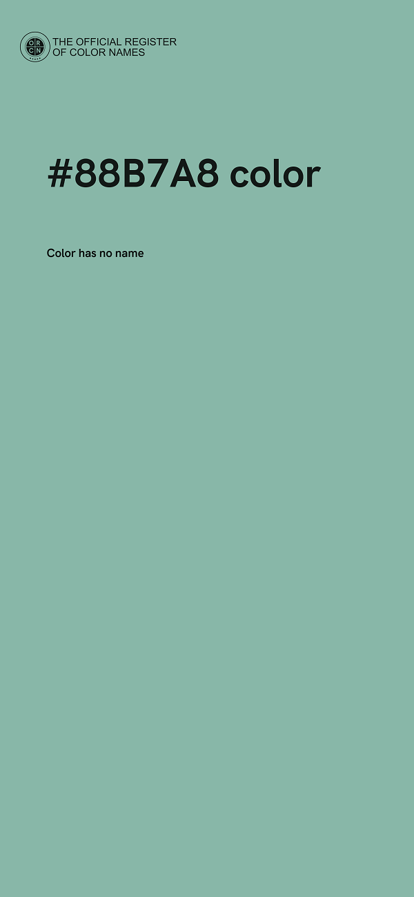 #88B7A8 color image
