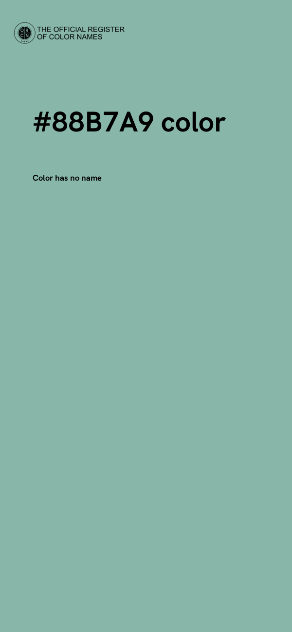 #88B7A9 color image