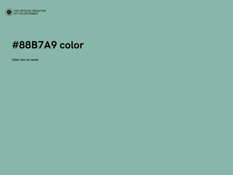 #88B7A9 color image