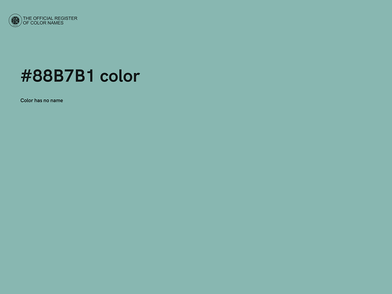 #88B7B1 color image