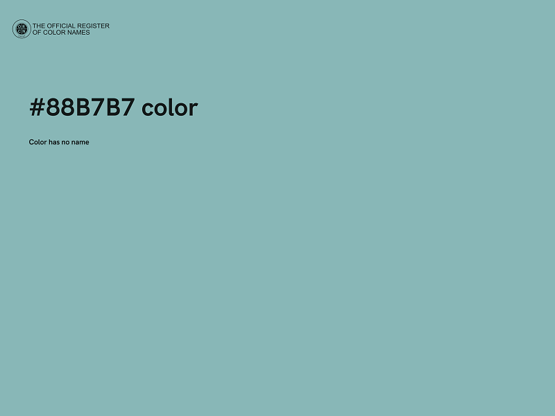 #88B7B7 color image